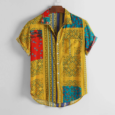 Tailored Mens Vintage Ethnic Printed Turn Down Collar Short Sleeve Loose Casual Shirts
Tailored Mens Vintage Ethnic Printed Turn Down Collar Short Sleeve Loose Casual Shirts