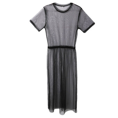 Sexy Womens Black See-through Mesh Sheer Maxi Dress Tulle Lace Long Skirt Dress
Sexy Womens Black See-through Mesh Sheer Maxi Dress Tulle Lace Long Skirt Dress