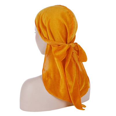 Men Women Unisex Winter Velvet Solid Color Turban Hat Extra Long Tail Wide Straps Pirate Head wrap Biker Hair Cover
Men Women Unisex Winter Velvet Solid Color Turban Hat Extra Long Tail Wide Straps Pirate Head wrap Biker Hair Cover