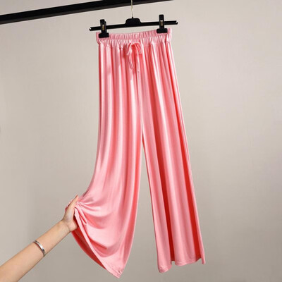 Fashion Women Autumn Modal Wide Leg Pants Solid Color Drawstring Straight Elastic High Waist Loose Trousers
Fashion Women Autumn Modal Wide Leg Pants Solid Color Drawstring Straight Elastic High Waist Loose Trousers