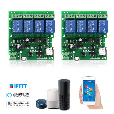 2PCS eWeLink Smart Remote Control Wireless Switch Universal Module 4ch DC 5V 12V 32V Wifi Switch Timer Phone APP Remote Control Su
2PCS eWeLink Smart Remote Control Wireless Switch Universal Module 4ch DC 5V 12V 32V Wifi Switch Timer Phone APP Remote Control Su