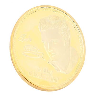 Greensen 403mm King of Rock Commemorative Metal with Gold Plated Elvis Presley Coin Collection 
Greensen 403mm King of Rock Commemorative Metal with Gold Plated Elvis Presley Coin Collection