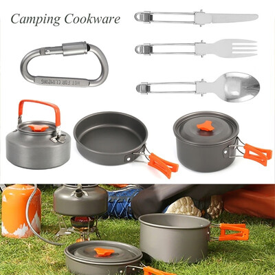 Camping Cookware 1-5 PeopleOutdoor Cooking Pots Equipment Stainless Hiking Cookware Kit Non stick Teapot
Camping Cookware 1-5 PeopleOutdoor Cooking Pots Equipment Stainless Hiking Cookware Kit Non stick Teapot