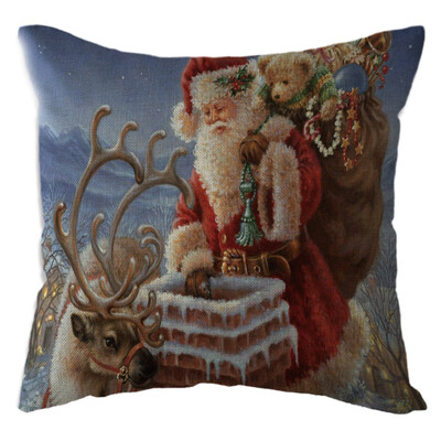 Tailored Christmas Snow House Pillow Case Linen Sofa Throw Cushion Cover Home Decor
Tailored Christmas Snow House Pillow Case Linen Sofa Throw Cushion Cover Home Decor