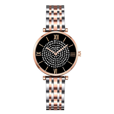 Women Stainless Steel Full Diamond Wrist Watches Crystal Luxury Rose Gold Ladies Quartz Watch Female Clock Girl Relogio Feminino
Women Stainless Steel Full Diamond Wrist Watches Crystal Luxury Rose Gold Ladies Quartz Watch Female Clock Girl Relogio Feminino