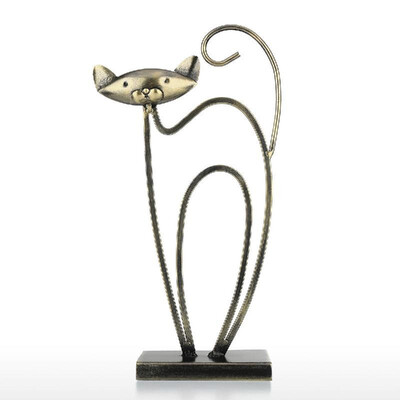Tooarts Metal Sculpture Iron Art Standing Cat Handicraft Crafting for photo PropsChristmasHome DecorFurnishing OrnamentChristm
Tooarts Metal Sculpture Iron Art Standing Cat Handicraft Crafting for photo PropsChristmasHome DecorFurnishing OrnamentChristm