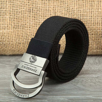 Double ring buckle Men belt Quality canvas Alloy buckle Man&Women belt Outdoor casual Men cowboy belt 110-140 cm
Double ring buckle Men belt Quality canvas Alloy buckle Man&Women belt Outdoor casual Men cowboy belt 110-140 cm
