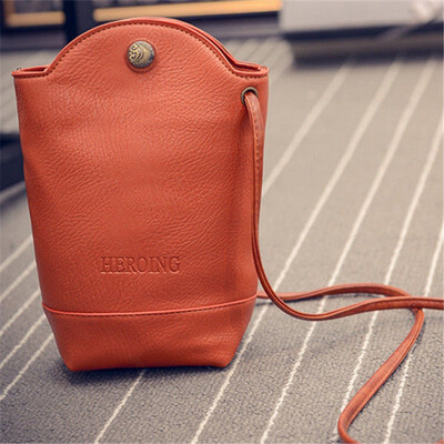Retro Women Wallet Purse Leather Coin Cell Phone Mini Cross-body Shoulder Bag KM