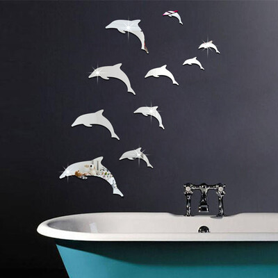 Toponeto Acrylic 3D Cute Dolphin Combination Mirror Effect Wall Sticker Decal Home Decor
Toponeto Acrylic 3D Cute Dolphin Combination Mirror Effect Wall Sticker Decal Home Decor