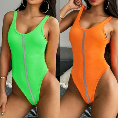 Women Ladies Summer Bodysuit Stretch Leotard Sleeveless Reflective Tops Jumpsuit
Women Ladies Summer Bodysuit Stretch Leotard Sleeveless Reflective Tops Jumpsuit