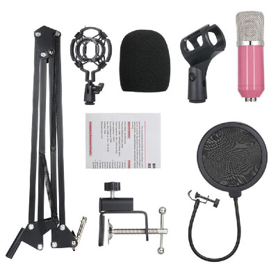 Professional BM700 Condenser Microphone Mic KTV Singing Studio Recording Kit BlackGolden
Professional BM700 Condenser Microphone Mic KTV Singing Studio Recording Kit BlackGolden