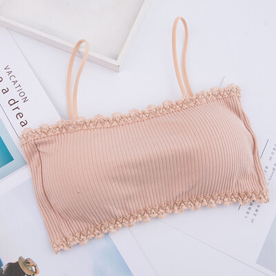 Rear Three-Breasted Sling Thread Tube Top Solid Color Thin Shoulder Strap Padded Tube Top
Rear Three-Breasted Sling Thread Tube Top Solid Color Thin Shoulder Strap Padded Tube Top