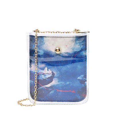 New Style Womens Handbags PVC Clear Transparent Chains Alphabet Jelly Bag Tote Casual Handbag Print Messenger Fashion Hot 2019
New Style Womens Handbags PVC Clear Transparent Chains Alphabet Jelly Bag Tote Casual Handbag Print Messenger Fashion Hot 2019