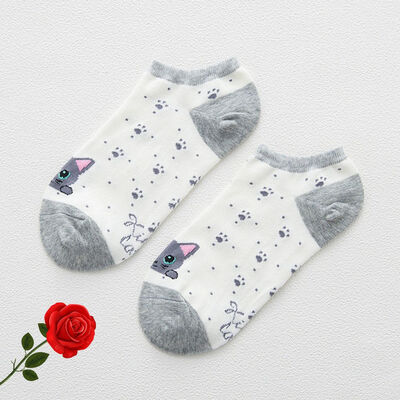 1 Pairs Comfortable Simple Kawaii Pattern Women Socks Cute Cartoon Cat Striped Cotton Casual Socks for Female All-Match
1 Pairs Comfortable Simple Kawaii Pattern Women Socks Cute Cartoon Cat Striped Cotton Casual Socks for Female All-Match