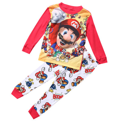 Cartoon Kids Toddler Boys Super Mario Cotton Sleepwear Nightwear Pajamas Set 
Cartoon Kids Toddler Boys Super Mario Cotton Sleepwear Nightwear Pajamas Set