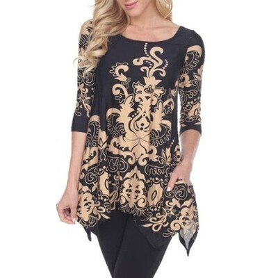 Roseonmyhand Plus Size Fashion Women Floral T-shirt Three Quarter Vest O-Neck Blouse
Roseonmyhand Plus Size Fashion Women Floral T-shirt Three Quarter Vest O-Neck Blouse