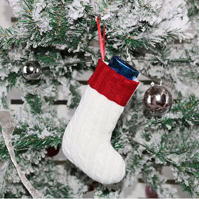 Gobestart Christmas Supplies Gift Bag Christmas Tree Wool Knit Socks Christmas Bag