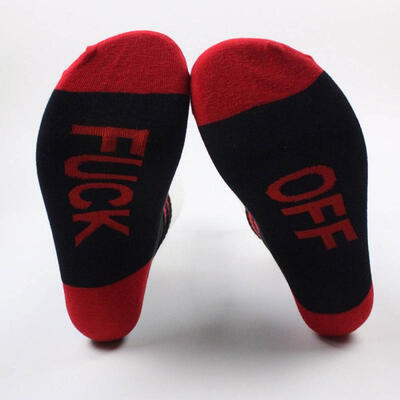 FUCK OFF Letter Print Unisex Socks Hit Color Cotton Dress Socks Novelty Skateboard Tube Socks For Couple 1 Pair
FUCK OFF Letter Print Unisex Socks Hit Color Cotton Dress Socks Novelty Skateboard Tube Socks For Couple 1 Pair