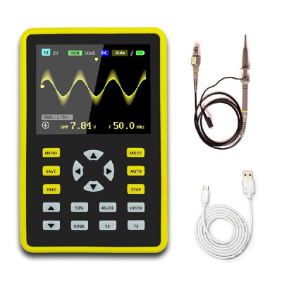 5012H 24" LCD Display Screen Handheld Portable Digital Mini Oscilloscope with 100MHz Bandwidth&500MSs Sampling Rate
5012H 24" LCD Display Screen Handheld Portable Digital Mini Oscilloscope with 100MHz Bandwidth&500MSs Sampling Rate