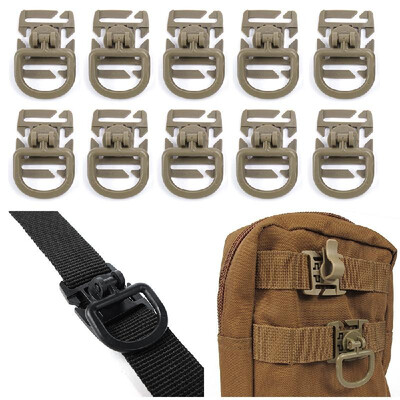 10 Pieces Tactical Gear Strap Clip for Molle Backpack Webbing Attachments D Ring Hook Tactical Vest Belt
10 Pieces Tactical Gear Strap Clip for Molle Backpack Webbing Attachments D Ring Hook Tactical Vest Belt