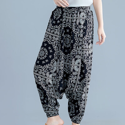 Womens Boho Baggy Harem Pants Hippie Wide Leg Gypsy Yoga Palazzo Beach Trousers
Womens Boho Baggy Harem Pants Hippie Wide Leg Gypsy Yoga Palazzo Beach Trousers