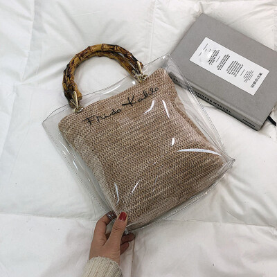 Tailored Woman Trendy Clear Jelly Shoulder Bags Ladies Bamboo Weave Handbags For Party
Tailored Woman Trendy Clear Jelly Shoulder Bags Ladies Bamboo Weave Handbags For Party