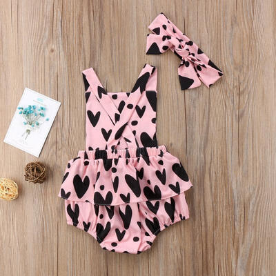 2018 Summer Infant Kids Girls Romper Jumpsuit Hearts Braces Backless Ruffles Headwear
2018 Summer Infant Kids Girls Romper Jumpsuit Hearts Braces Backless Ruffles Headwear
