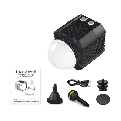 Mini Rechargeable LED Video Light Diving Photography Lamp Underwater 60M Waterproof IPX8 Camping Lighting for DJI Drone GoPro DS
Mini Rechargeable LED Video Light Diving Photography Lamp Underwater 60M Waterproof IPX8 Camping Lighting for DJI Drone GoPro DS