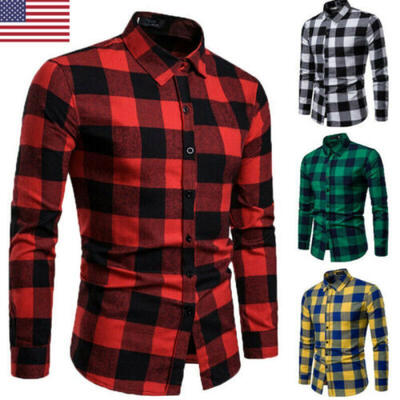 Fashion Mens Autumn Flannel Casual Dress Shirt Plaid Long Sleeve Shirts Tops Tee
Fashion Mens Autumn Flannel Casual Dress Shirt Plaid Long Sleeve Shirts Tops Tee