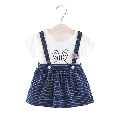 Newborn Kids Dress For Girls Clothes Rabbit Summer Cartoon Striped Strap Girl Dress fashion Princess party Dress Girls Clothes
Newborn Kids Dress For Girls Clothes Rabbit Summer Cartoon Striped Strap Girl Dress fashion Princess party Dress Girls Clothes