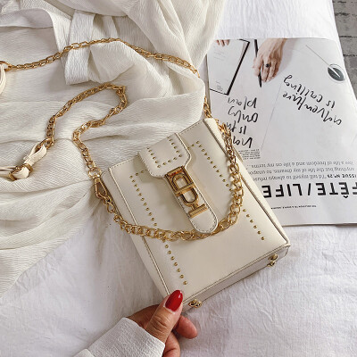Ins girls on the new mobile phone bag female summer fresh 2019 new popular bucket bag chain Messenger bag