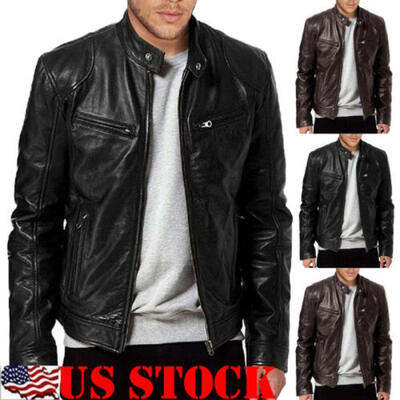 Mens Genuine Lambskin Leather Jacket BLACK & BROWN Slim fit Biker Jacket Coat
Mens Genuine Lambskin Leather Jacket BLACK & BROWN Slim fit Biker Jacket Coat
