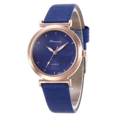 Summer new fashion wild pattern leather student watch ladies pop watch