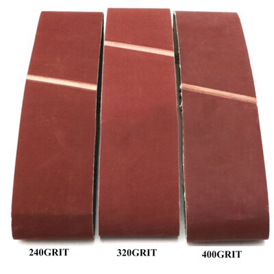 3Pcs 4x 36 Sanding Belts 240320400 Grit Grinding Polishing Aluminum Oxide