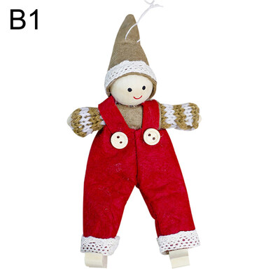 Christmas Plush Doll Toy Xmas Tree Hanging Pendant Ornament Home Decor