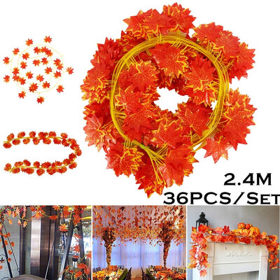 122436PCSSet 24M Fall Thanksgiving Artificial Maple Leaf Leaves Garland Decoration Autumn Leaves
122436PCSSet 24M Fall Thanksgiving Artificial Maple Leaf Leaves Garland Decoration Autumn Leaves