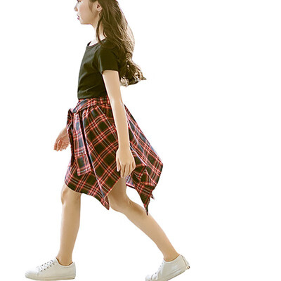 Summer Girls Clothes Sets Baby Girl Short Sleeve Shirt Top Skirt Kids Clothing Fashion England Plaid Childrens Clothes 2pcs
Summer Girls Clothes Sets Baby Girl Short Sleeve Shirt Top Skirt Kids Clothing Fashion England Plaid Childrens Clothes 2pcs