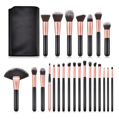 GUJHUI 25pcsset Pro Face Foundation Brush Makeup Brushes with Makeup Bags