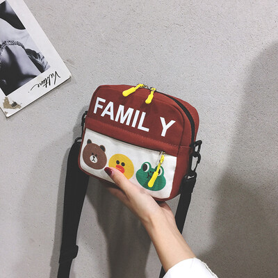 Cute small bag female 2019 new ins Japanese Harajuku student cartoon bag wild canvas shoulder Messenger bag
Cute small bag female 2019 new ins Japanese Harajuku student cartoon bag wild canvas shoulder Messenger bag