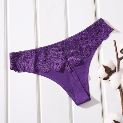 New Women Briefs Ladies Large Size Stretch Lace Hollow One-piece Seamless Thong Ice Silk T Underwear Sexy Breathable Pants
New Women Briefs Ladies Large Size Stretch Lace Hollow One-piece Seamless Thong Ice Silk T Underwear Sexy Breathable Pants
