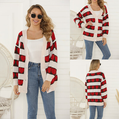 Tailored Women V-Neck Casual Button Long Sleeve Knitted Sweater Loose Cover Up Cardigan
Tailored Women V-Neck Casual Button Long Sleeve Knitted Sweater Loose Cover Up Cardigan