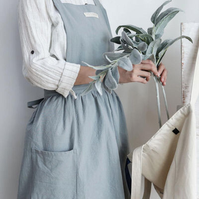 Cooking Apron Simple 100 Washed Cotton Uniform Apron Korean Style Pleated Apron Light Blue Home Household Cleaning Tools Aprons
Cooking Apron Simple 100 Washed Cotton Uniform Apron Korean Style Pleated Apron Light Blue Home Household Cleaning Tools Aprons