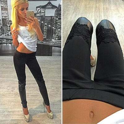 Summer Fashion NEW Sexy Women Skinny Jeggings Stretchy Slim Leggings Black Lace Pants
Summer Fashion NEW Sexy Women Skinny Jeggings Stretchy Slim Leggings Black Lace Pants