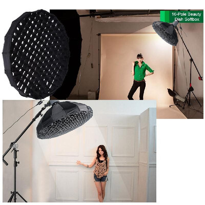 16-Pole 60cm Folding Collapsible Beauty Dish Softbox with Honeycomb Grid Bowens Mount for Studio Strobe Flash Light
16-Pole 60cm Folding Collapsible Beauty Dish Softbox with Honeycomb Grid Bowens Mount for Studio Strobe Flash Light