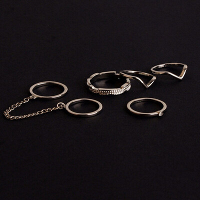 Elegant 5pcs New V-Joint Women Ring Set Crystal Leaf Personality Fashion Ring Fine Finger Joint Ring
Elegant 5pcs New V-Joint Women Ring Set Crystal Leaf Personality Fashion Ring Fine Finger Joint Ring