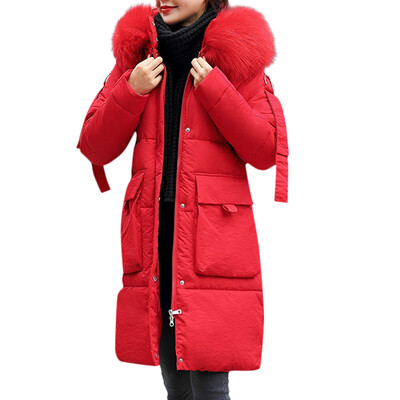 Toponeto Women Fashion Outerwear Long Cotton-padded Jackets Pocket Faux Fur Hooded Coats
Toponeto Women Fashion Outerwear Long Cotton-padded Jackets Pocket Faux Fur Hooded Coats