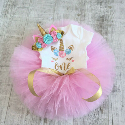 3PCS Baby Girl 1st Birthday Outfit Party Unicorn Romper Cake Smash Tutu Dress
3PCS Baby Girl 1st Birthday Outfit Party Unicorn Romper Cake Smash Tutu Dress