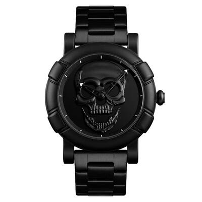 SKMEI 9178 Mens Watch Skull Quartz Watch Stainless Steel Male Water Resistant Wristwatch
SKMEI 9178 Mens Watch Skull Quartz Watch Stainless Steel Male Water Resistant Wristwatch