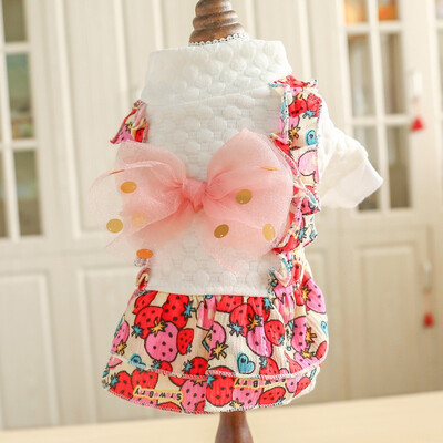 Dog Clothes Strawberry Bowknot Dress For Girl Costume Dog Large Bowknot Strawberry Autumn And Winter Dress For Puppy Dogs
Dog Clothes Strawberry Bowknot Dress For Girl Costume Dog Large Bowknot Strawberry Autumn And Winter Dress For Puppy Dogs