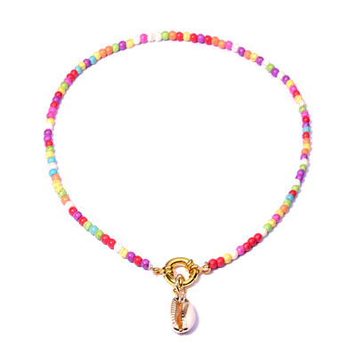 Colorful Seed Beads Choker for Women Fashion Trendy Gold Bohemian Summer pearl Chic Bib Collier Femme Cowrie Shell Necklace 2019
Colorful Seed Beads Choker for Women Fashion Trendy Gold Bohemian Summer pearl Chic Bib Collier Femme Cowrie Shell Necklace 2019